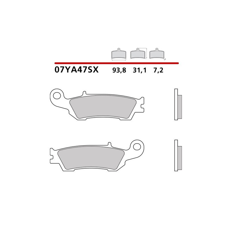 Brake pads Brembo compound SX-front