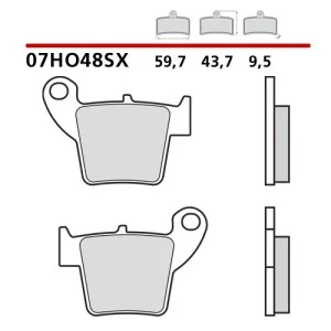Pastiglie freno Brembo mescola SX | posteriori