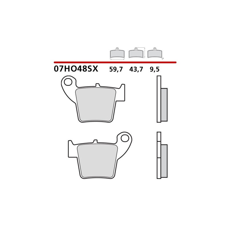 Bremsbeläge Brembo mischen SX-Hinten