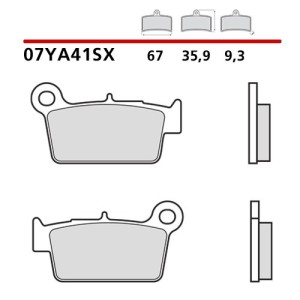 Bremsbeläge Brembo mischen SX-Hinten