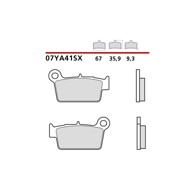 Bremsbeläge Brembo mischen SX-Hinten