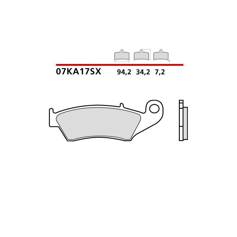 Brake pads Brembo compound SX-front