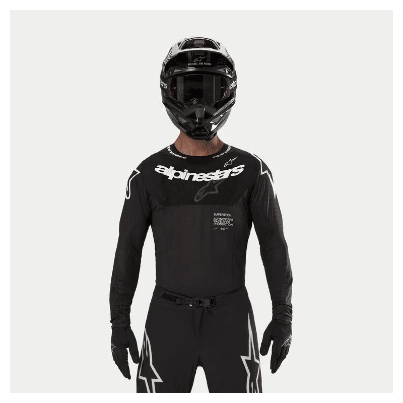 Jersey Alpinestars Supertech Ward BLACK RED BERRY