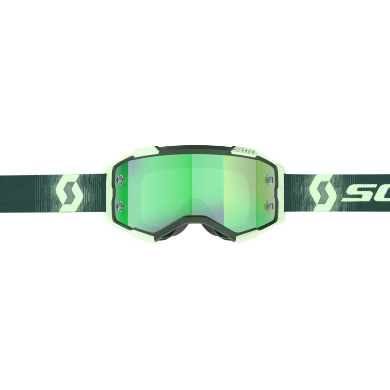 Maschera Scott Fury dark green/mint green Lente Green Chrome 2728287703279