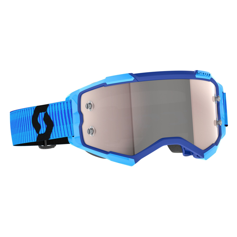 Crossbrille Scott Fury Blue Black with Silver Chrome lens