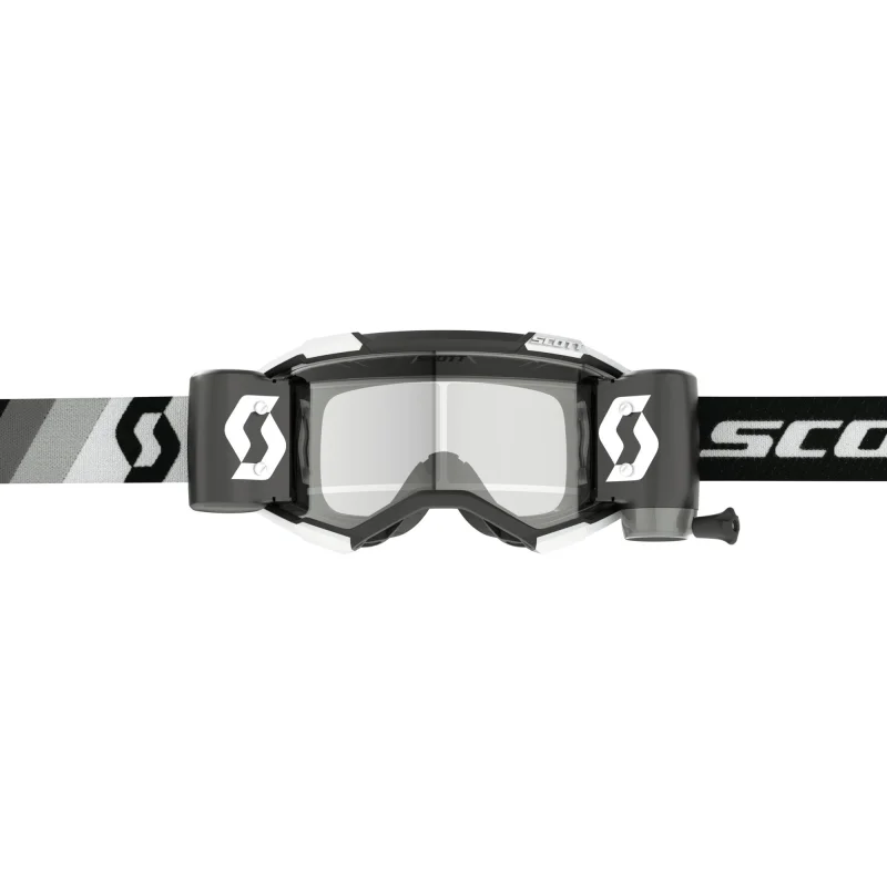 Maschera occhiale mx Scott Fury WFS Premium Black White