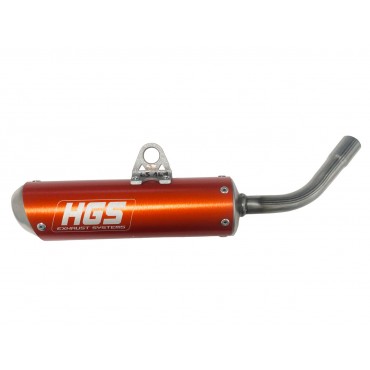 HGS silencer | KTM SX 65 16-, HUSQ TC 65 16- "orange" HGKTM.020S.A Hgs Exhaust Pipe & Silencer 2 stroke
