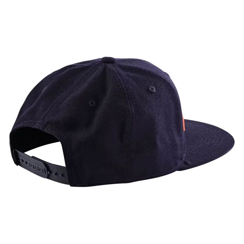 Snapback Troy Lee Designs Signature Navy Orange