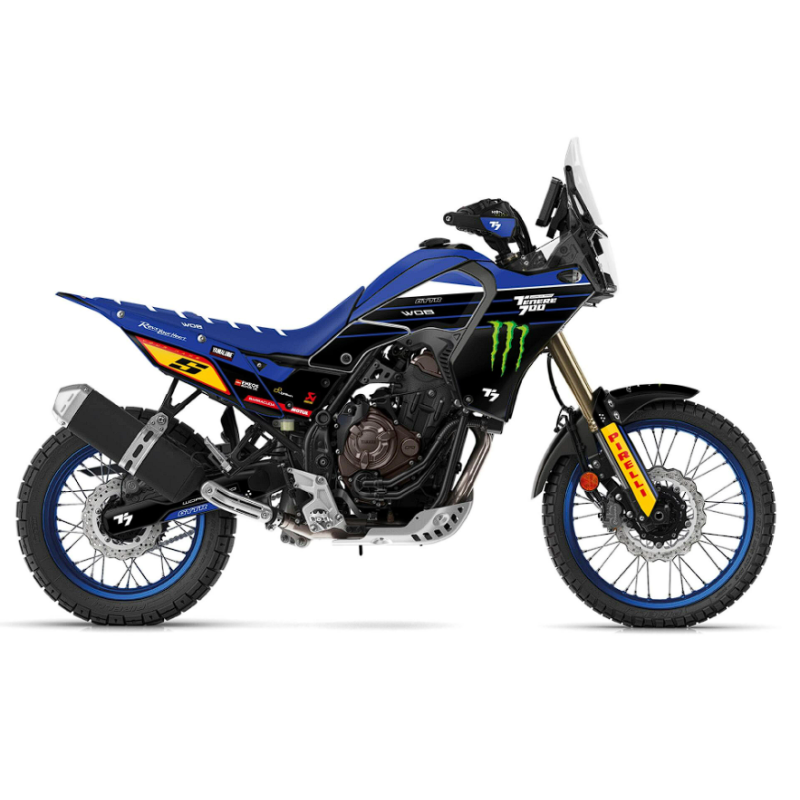 Dekorset “Replica Blue” Yamaha Ténéré 700 - World Raid - Rtech restyling revolution T7