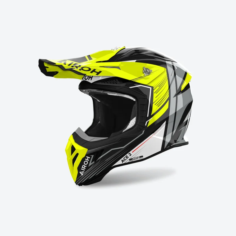Helm Airoh Aviator ACE 2 Engine Yellow Gloss