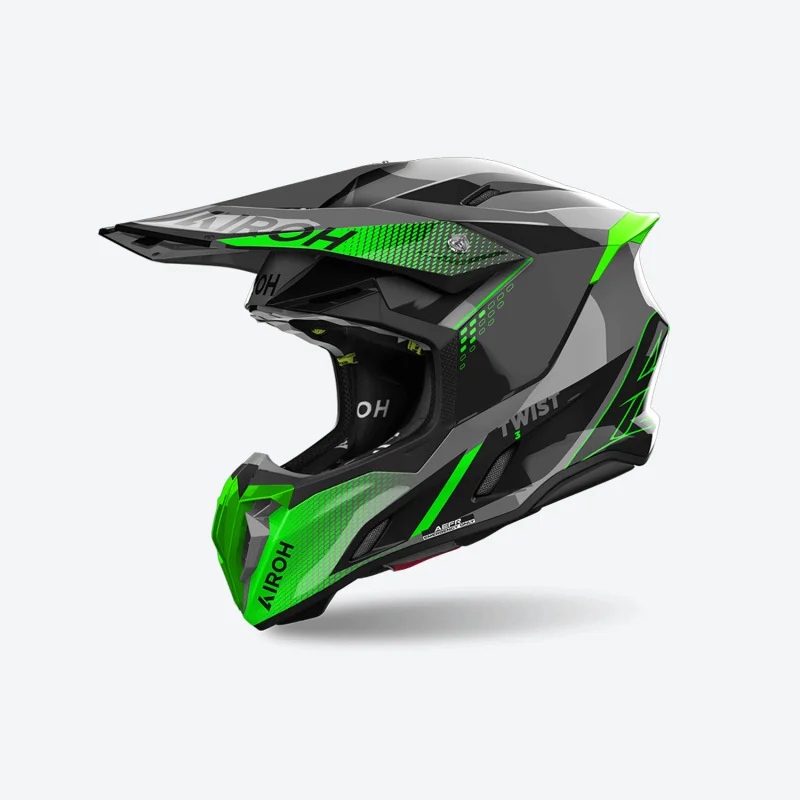 Casco Airoh Twist 3 SHARD Green Gloss