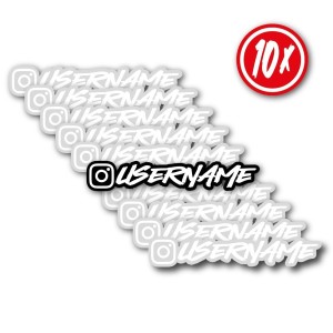 Aufkleber "tag Instagram" 10 pcs | "Brat