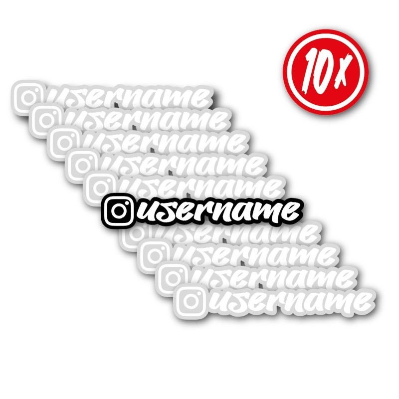 Aufkleber "tag Instagram" 10 pcs | "Jack