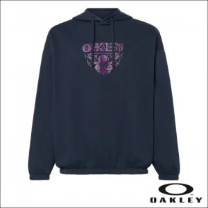 Oakley Hoodie Lunaformic Dark Blue - pink