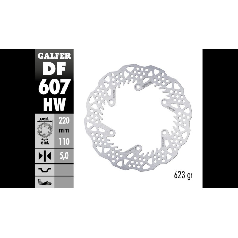 Hinten Bremsscheibe full Galfer 220mm | KTM - Husqvarna - GasGas