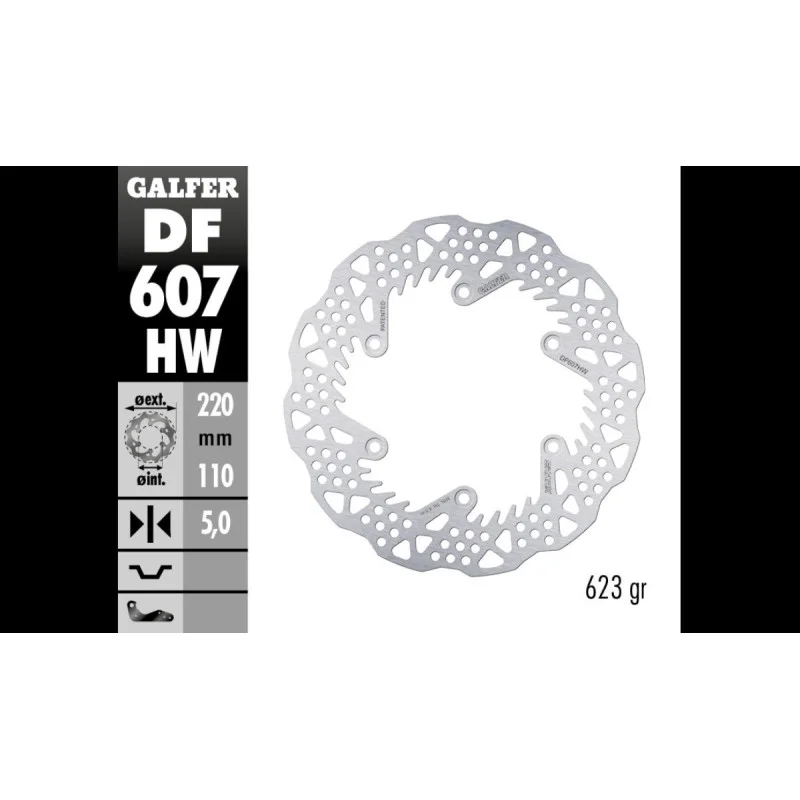 Rear brake disc "Shark" Galfer 220mm | KTM - Husqvarna - GasGas