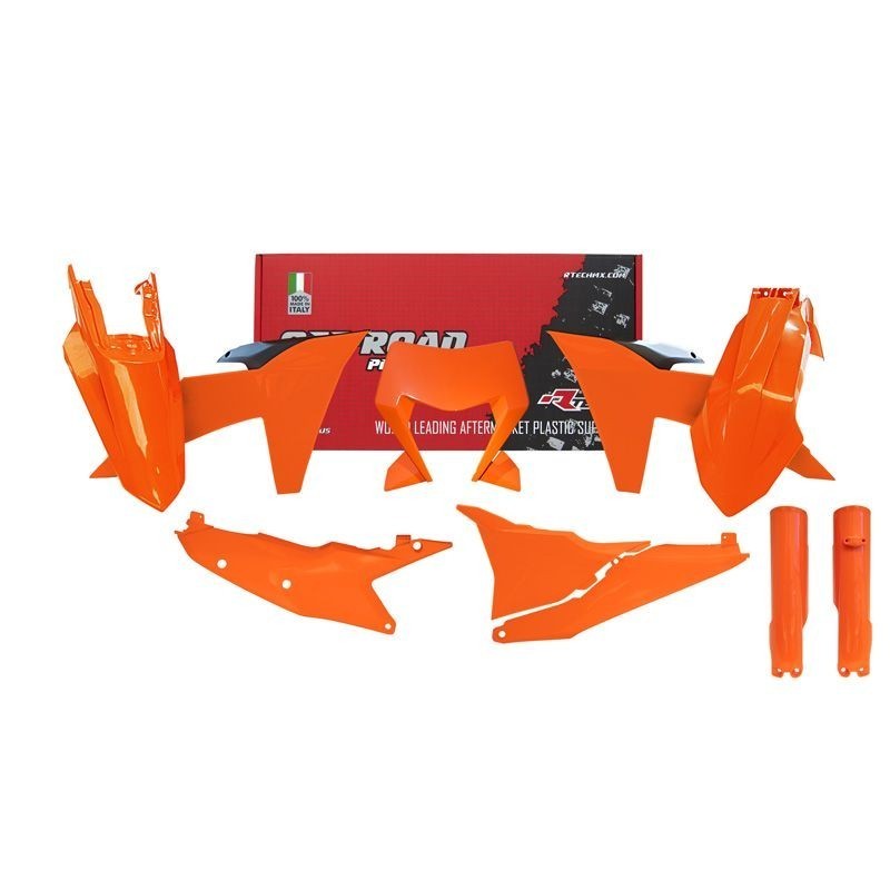 Plastic kit with fork guards Rtech | Ktm EXC - EXCF 2024-