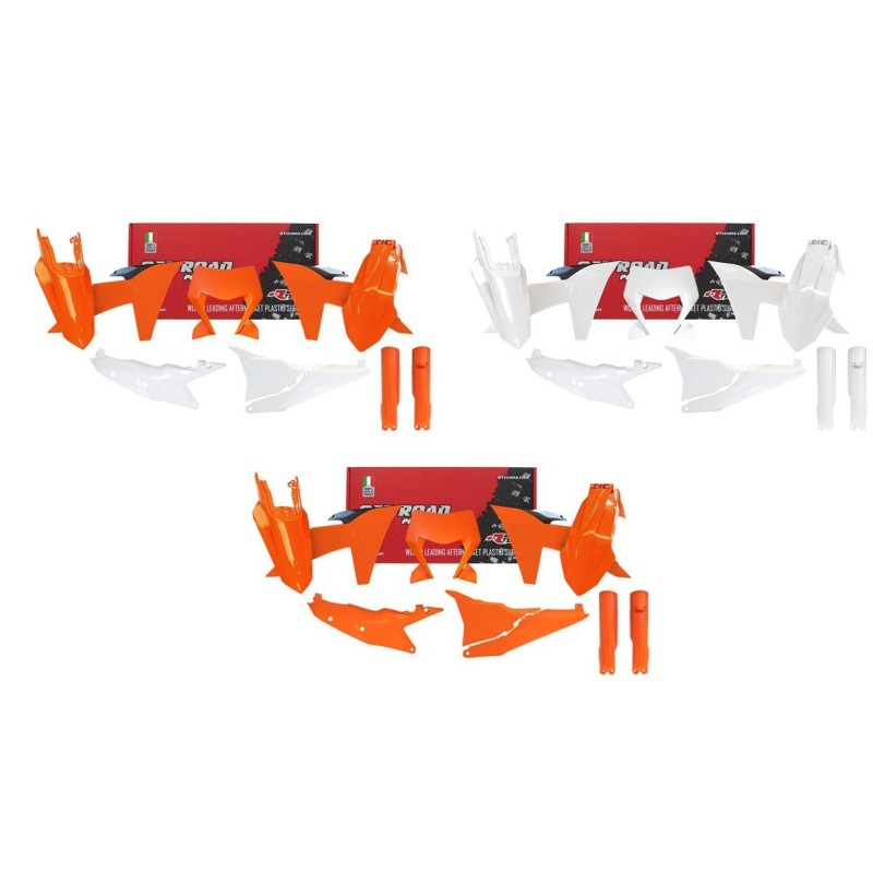 Plastic kit with fork guards Rtech | Ktm EXC - EXCF 2024-