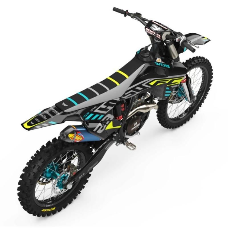 Kit Autocollants Husqvarna "Special Flo Yellow
