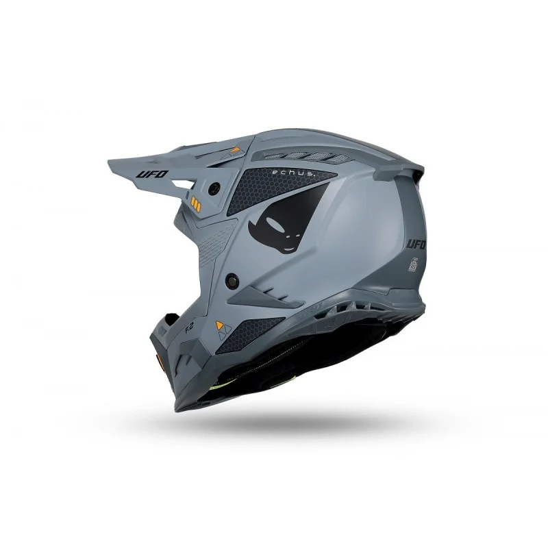 Casco UFO Echus Grigio Arancione