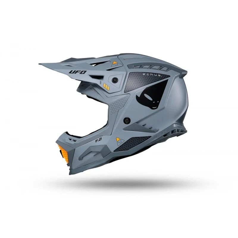 Casco UFO Echus Grigio Arancione