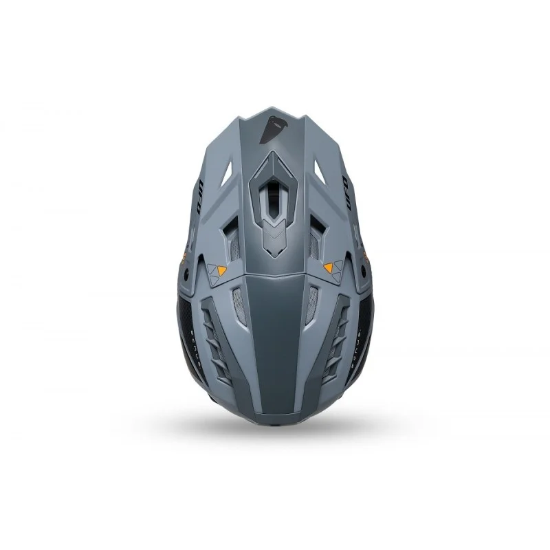 Casque Cross UFO gris orange