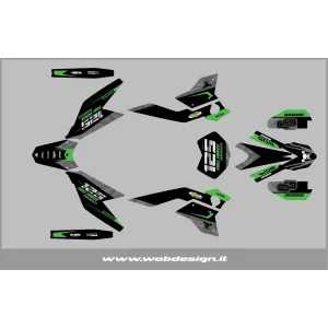 Graphic kit FB Mondial SMX Motard "FFF Gray