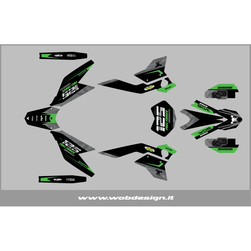 Dekor kit FB Mondial SMX Motard "FFF Gray