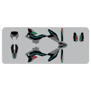 Kits déco moto Mondial SMX Motard "Gray