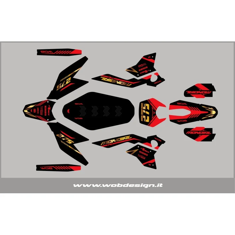 copy of Kits déco moto Mondial SMX Motard "Splash" WOB DESIGN