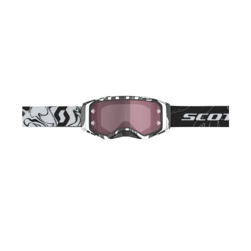 Masque Scott Prospect Amplifier Marble Noire/Blanc | Lentille Rose Works