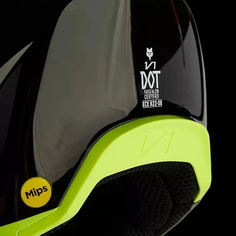 Helmet FOX V1 Streak Black/Yellow