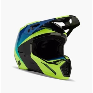 Helm FOX V1 Streak Schwarz/Gelb 2024