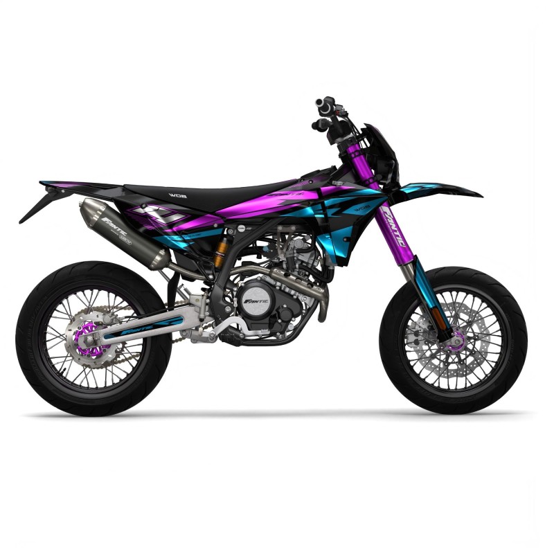 Kit grafiche Fantic “Split Chrome Fucsia”