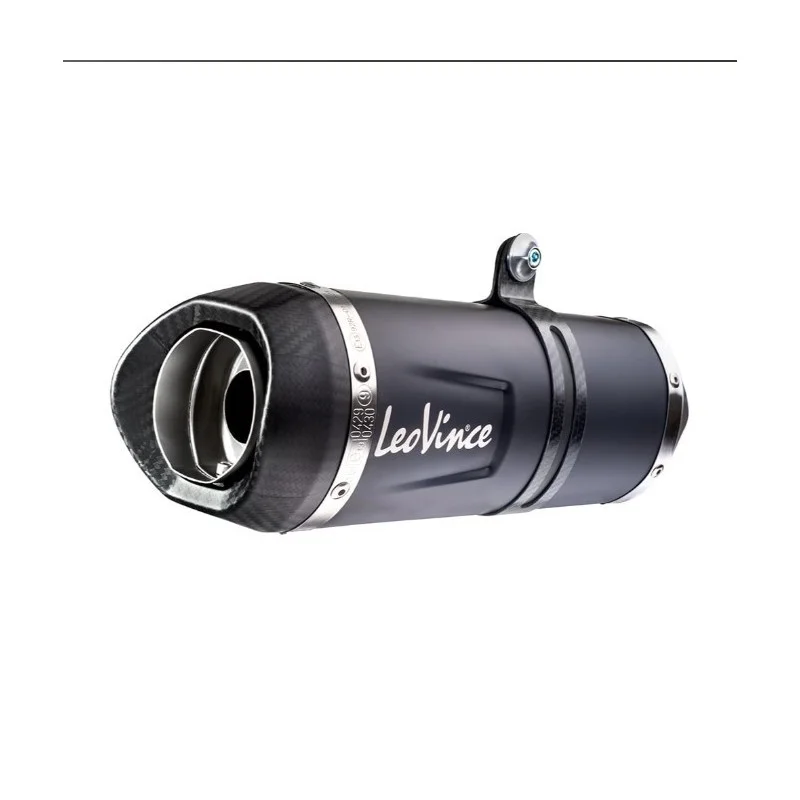 Echappement Leo Vince Noir pour Husqvarna 701 Enduro|Supermoto 17-23