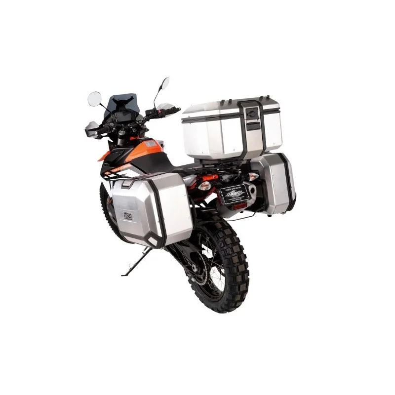 Valises latérales KENAI 36 Argent droite