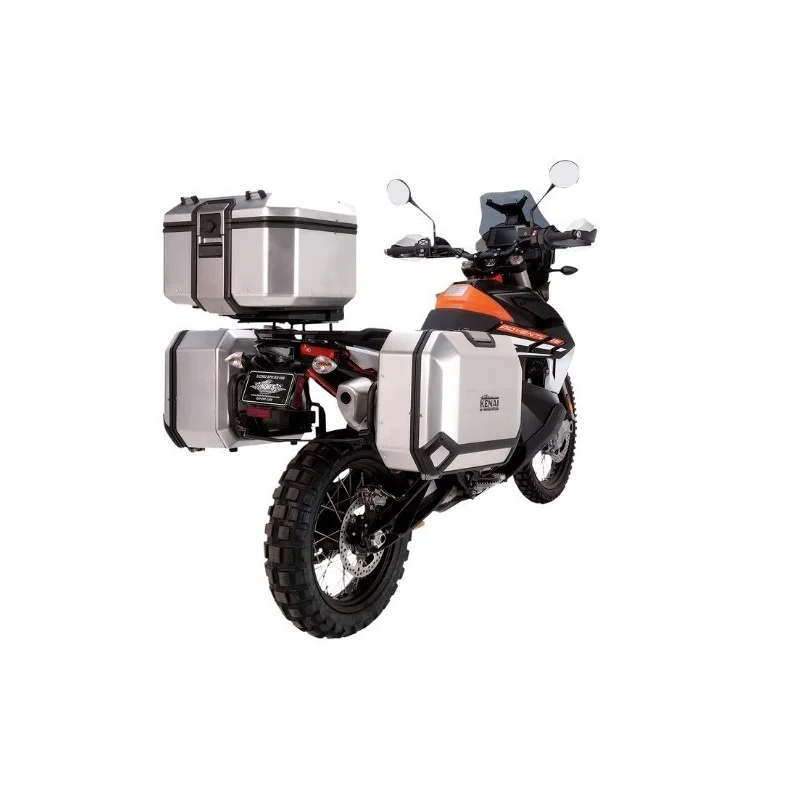 Valigia laterale KENAI 36 destra silver