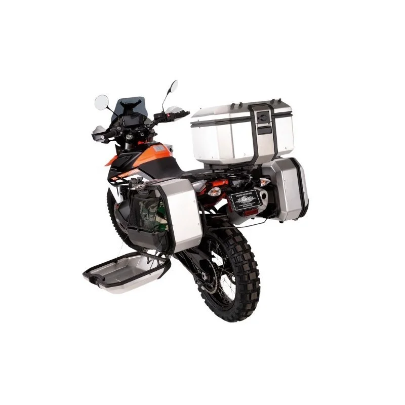 Valigia laterale KENAI 36 destra silver