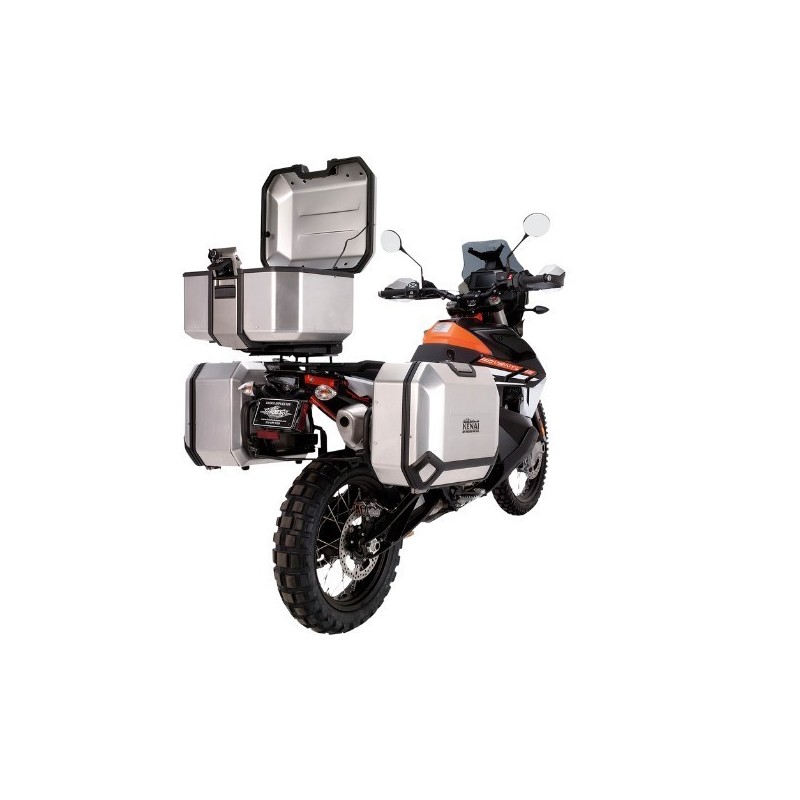 Valigia laterale KENAI 36 destra silver