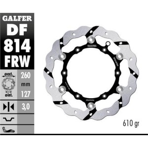 Front floating brake disc Galfer 260mm | Beta RR RX Xtrainer