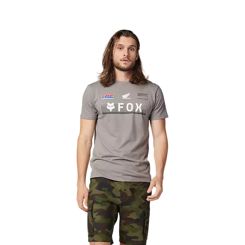 T-Shirt FOX X Honda Flame Heather Graphite