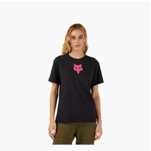 T-Shirt FOX Head Donna Schwarz|Rosa