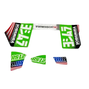 Yoshimura Aufklebersatz RS12 2024 "grün