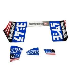 Adesivi Silenziatore 2024 Yoshimura RS 12 "blu