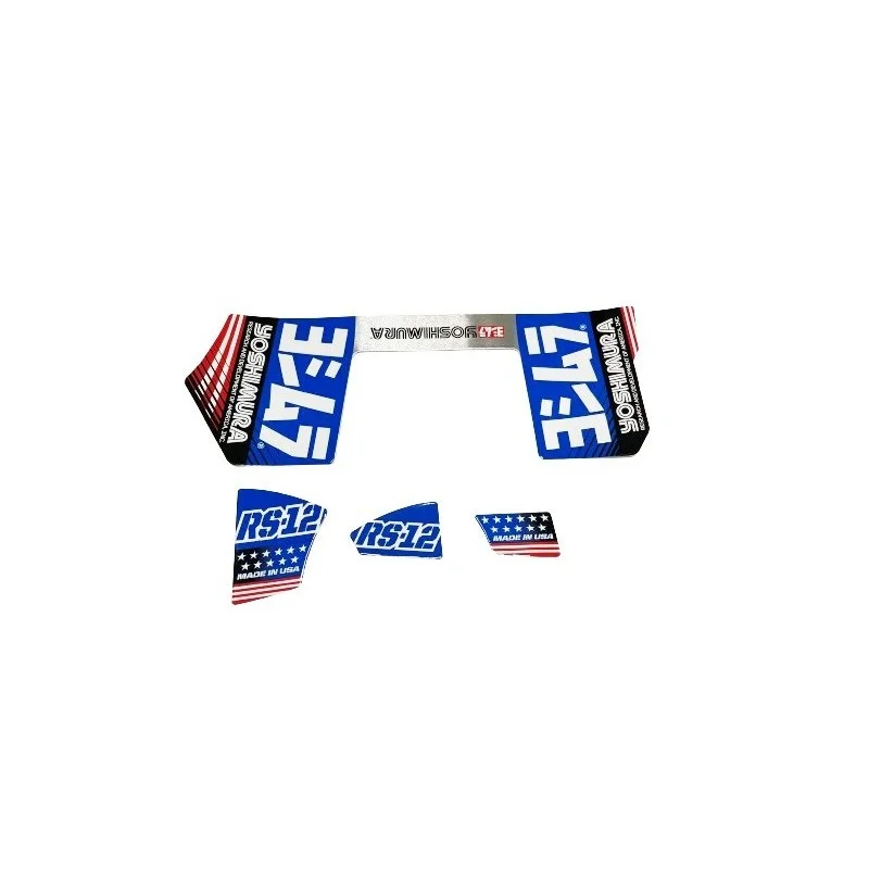 Adesivi Silenziatore 2024 Yoshimura RS 12 "blu