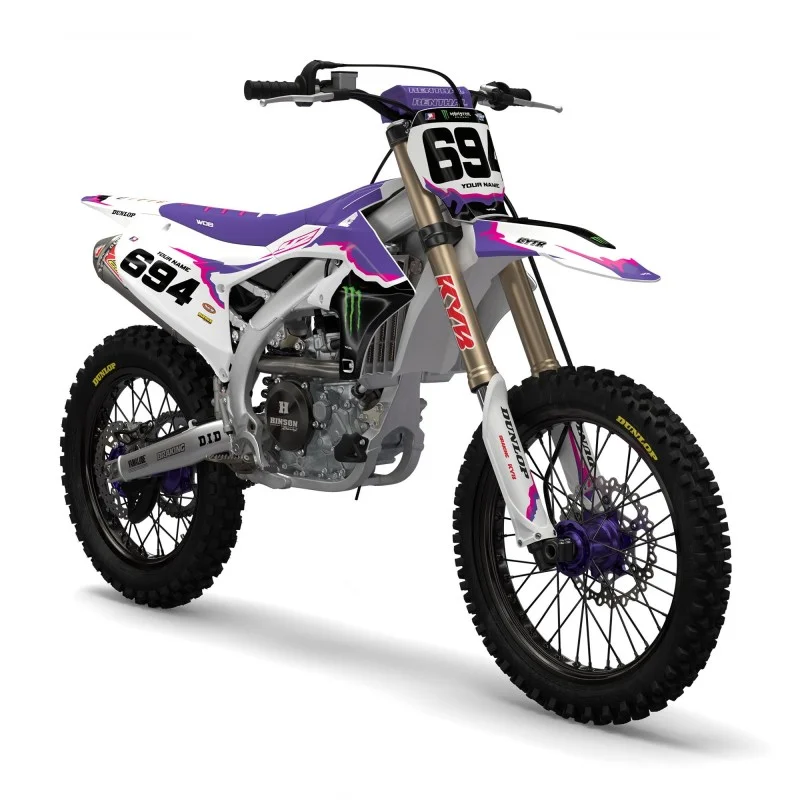 Kit Autocollants Yamaha Réplique Vintage blanc  WOB DESIGN