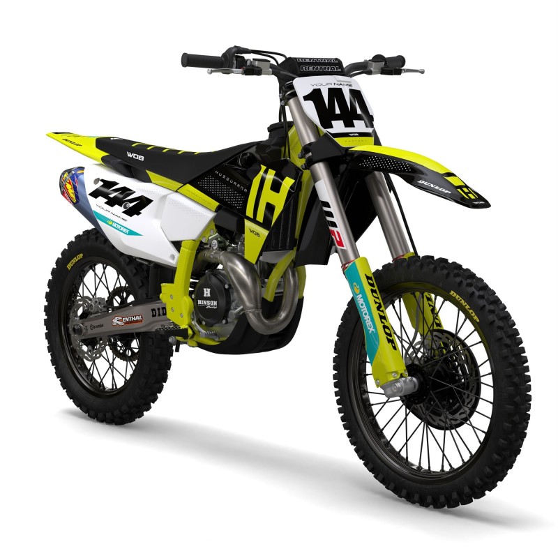 Kit Autocollants Husqvarna "Factory Yellow