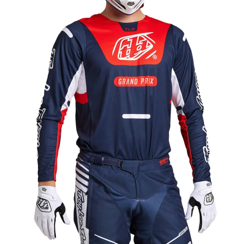 Jersey Troy Lee Designs GP PRO Blends Navy Orange