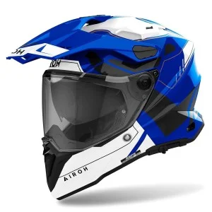 Casque Cross Airoh Commander 2 Bleu Gloss
