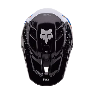 Helm Visor FOX V3 RS Scans Schwarz-Weiss Limited